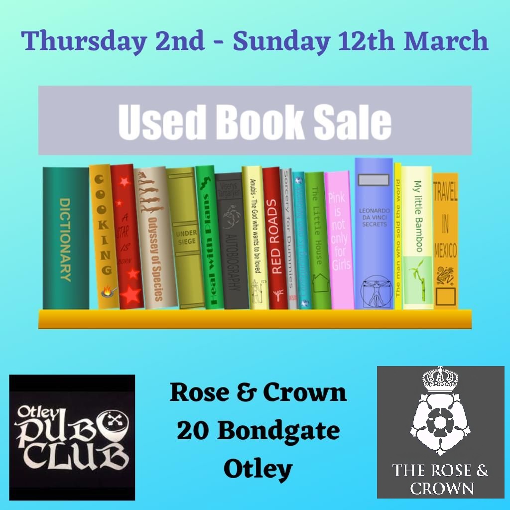 Otley Pub Club – Used Book Sale